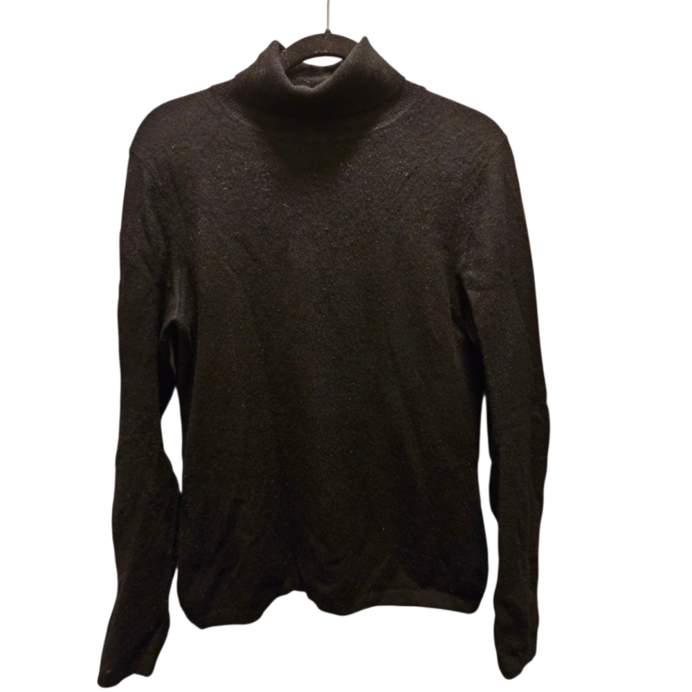 Apt 9 Black 100% Cashmere Sweater Size M